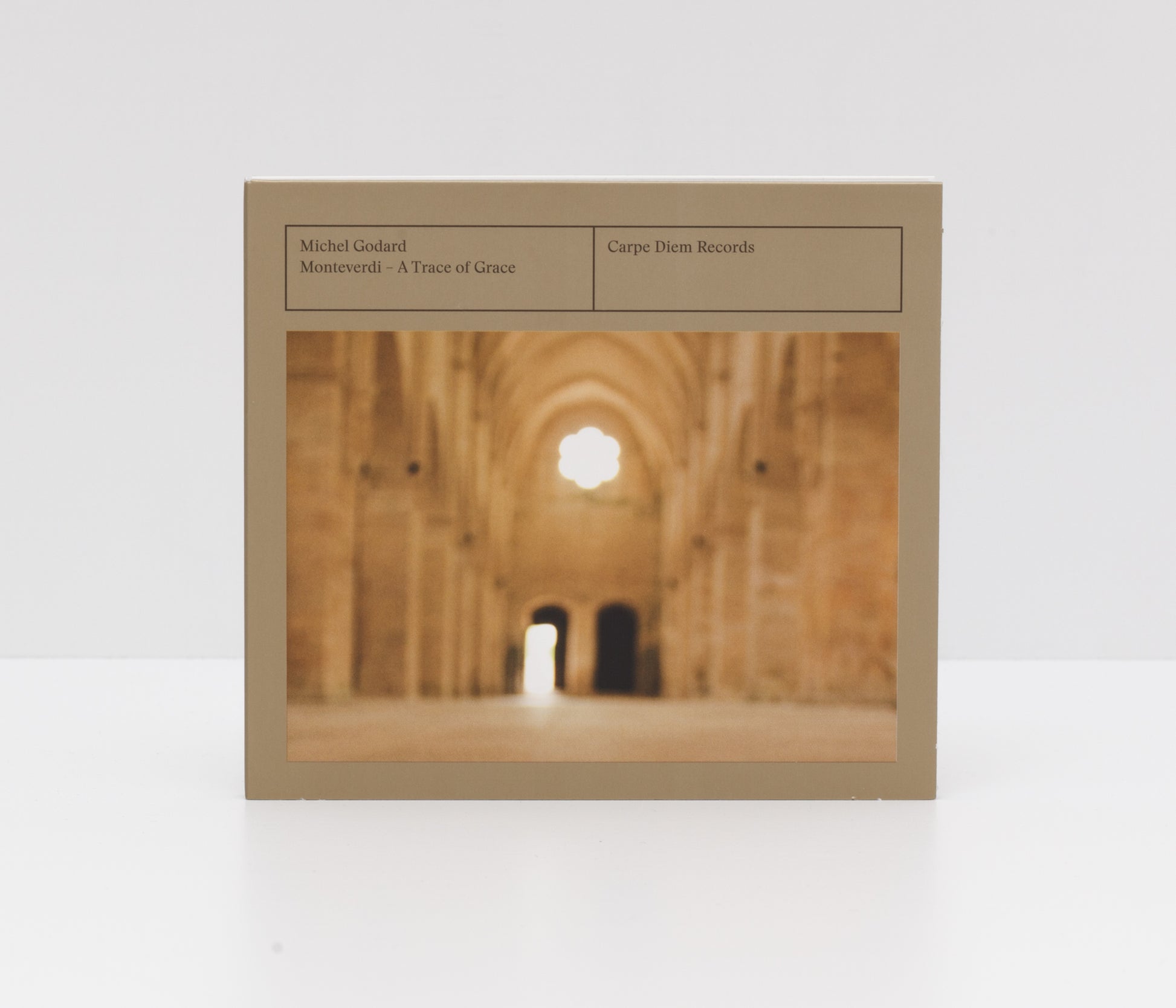 The physical Digipack CD of Michel Godard's Monteverdi - a trace of grace