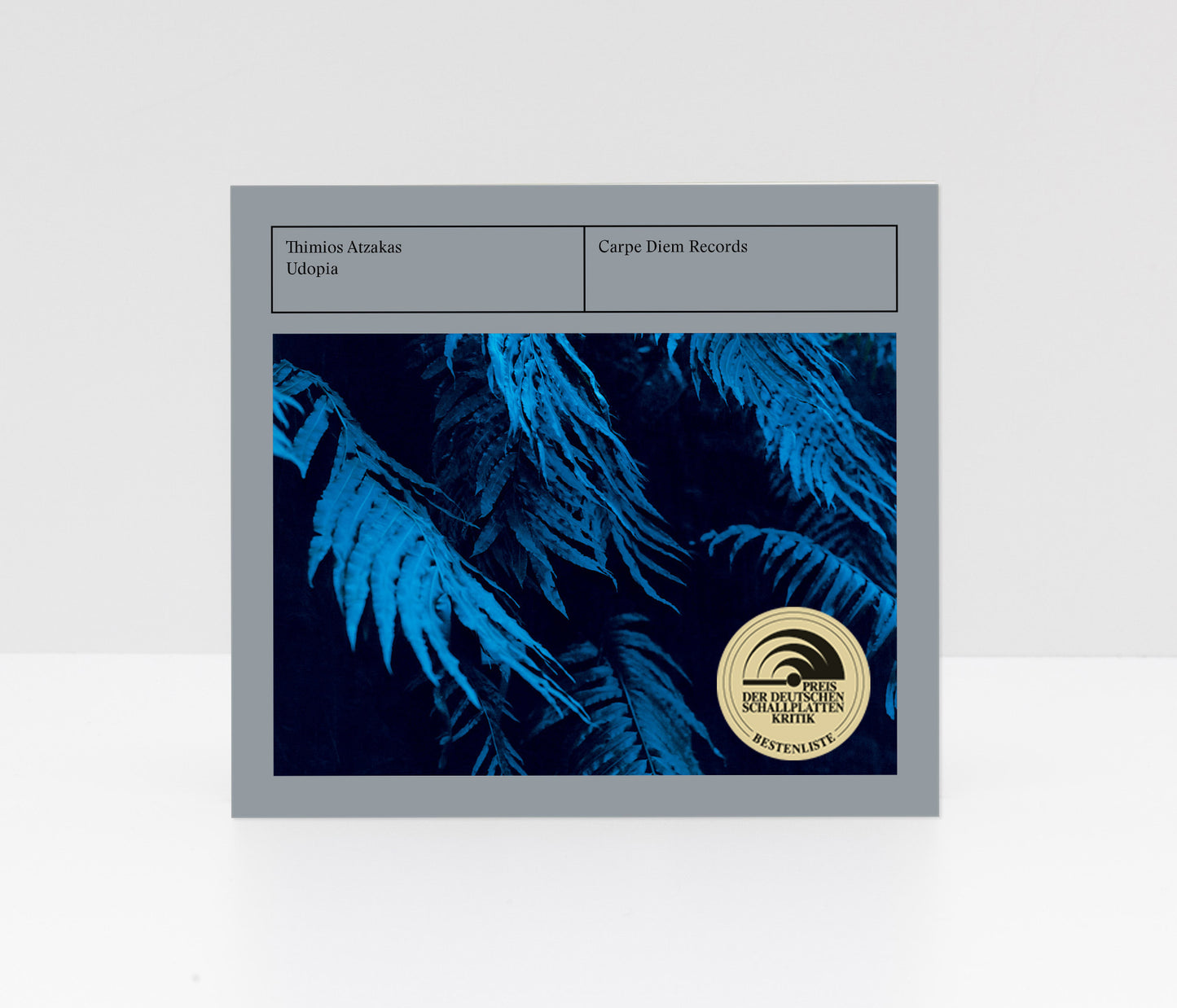 Digipack CD album "Udopia" by Thimios Atzakas on Carpe Diem Records