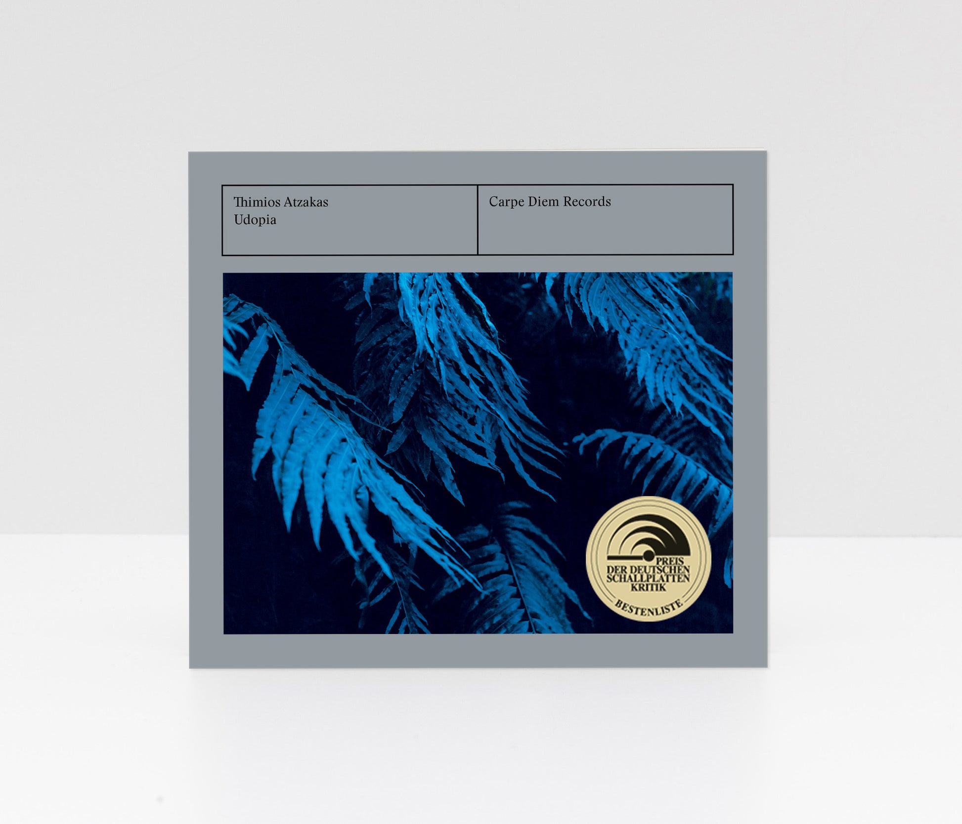 Digipack CD album "Udopia" by Thimios Atzakas on Carpe Diem Records