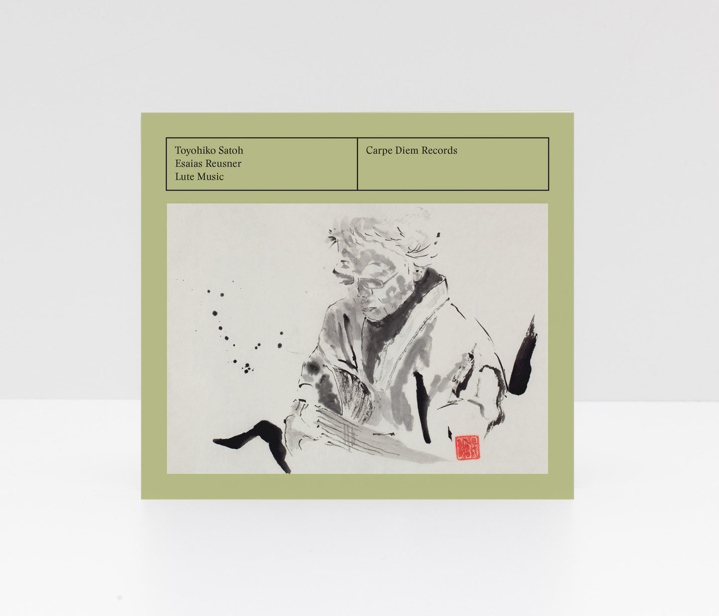 Digipack CD album "Esaias Reusner Lute Music" by Toyohiko Satoh on Carpe Diem Records