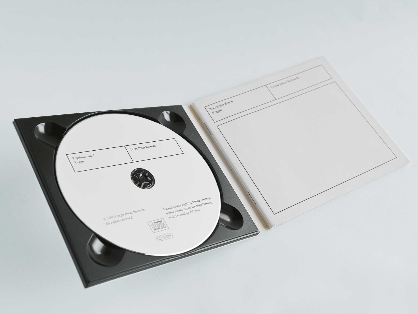 Booklet detail of the album "Yugen" by Toyohiko Satoh, Walter van Hauwe and Chiyomi Yamada