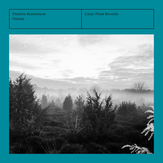 Album cover of "Ostium" by Dimitris Kountouras and ensemble Ex Silentio, released by Carpe Diem Records