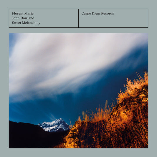 Album cover of "Sweet Melancholy" by Florent Marie with lute music by John Dowland