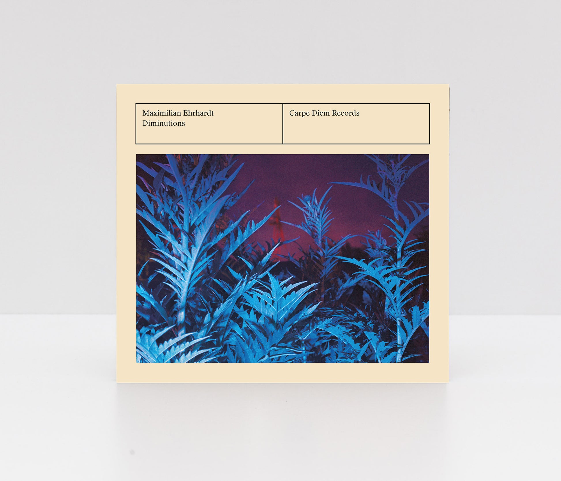 Physical Digipack CD cover of the album "Diminutions" by Maximilian Ehrhardt