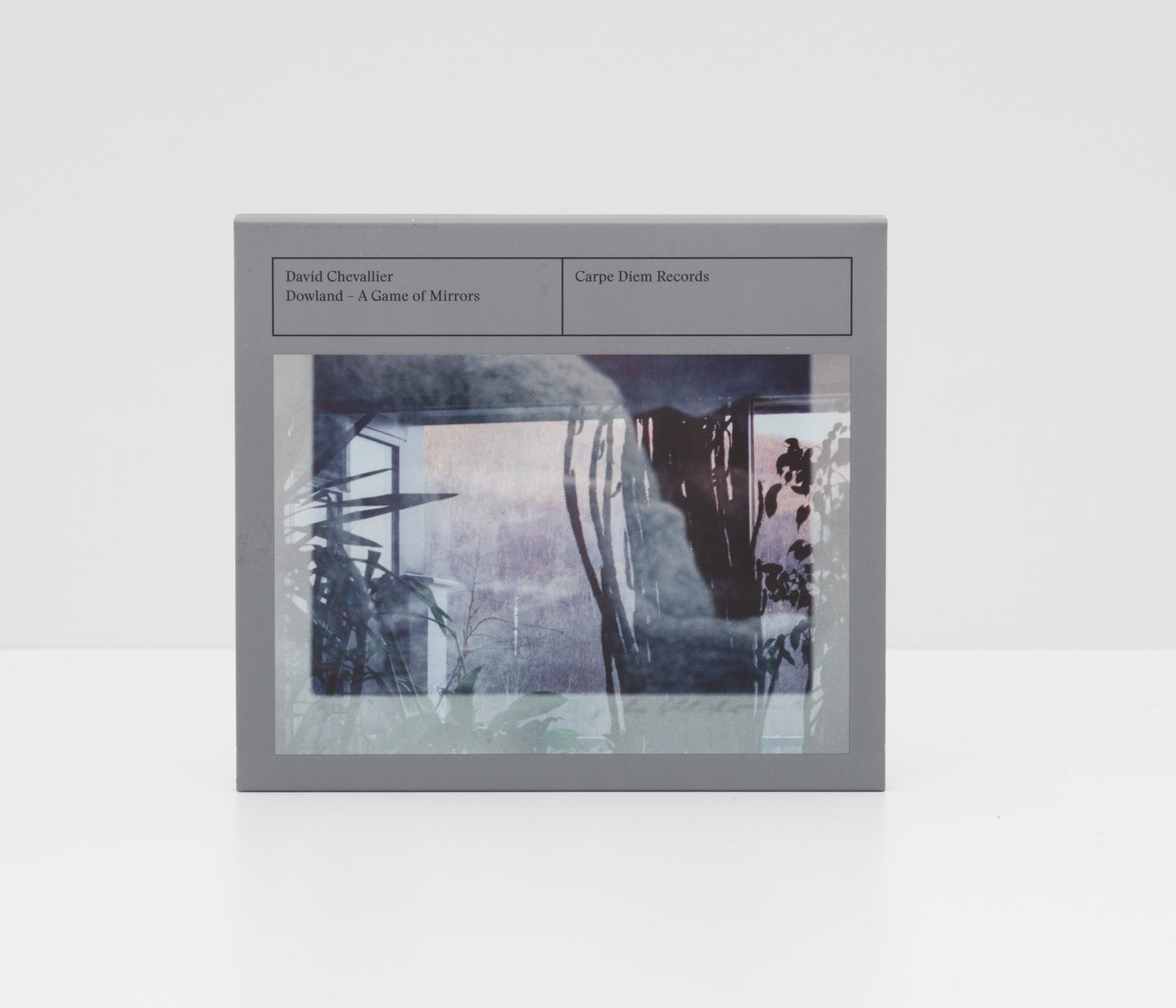 Physical Jewelcase CD album "Dowland - a game of mirrors" by David Chevallier, on Carpe Diem Records