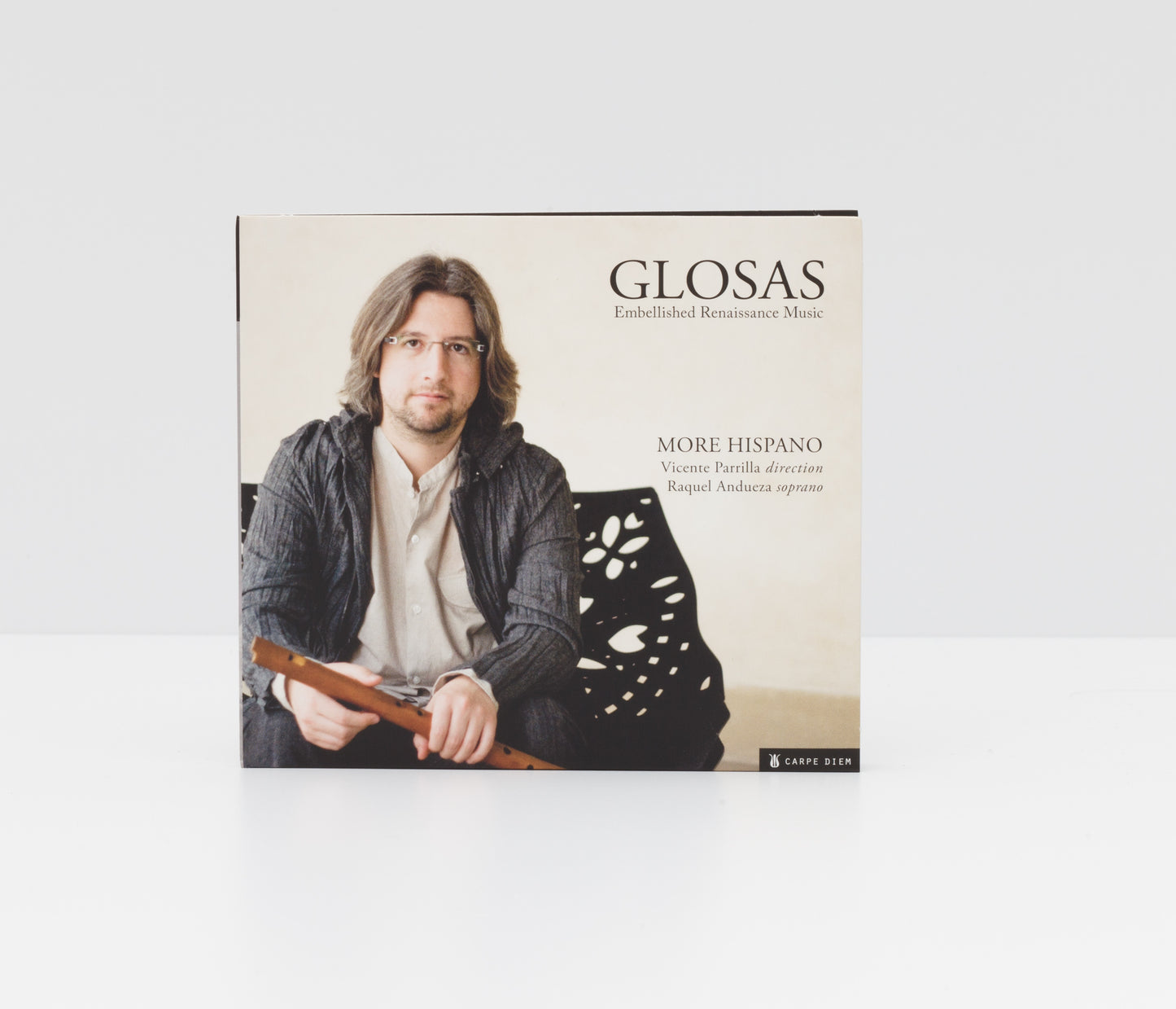 Digipack album cover of "Glosas" by More Hispano and Vicente Parrilla