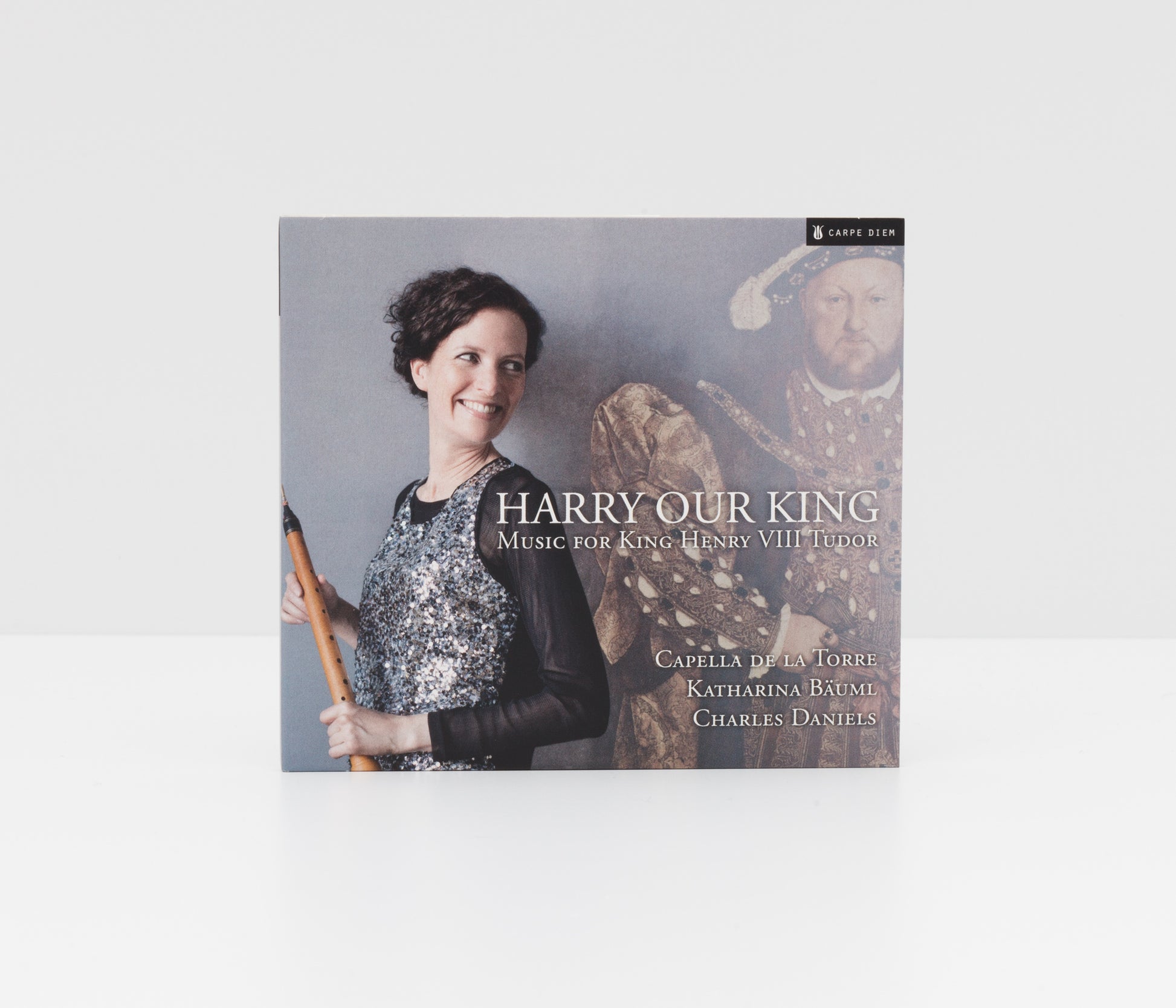Digipack album cover of "Harry our King" by Capella de la Torre and Katharina Bäuml