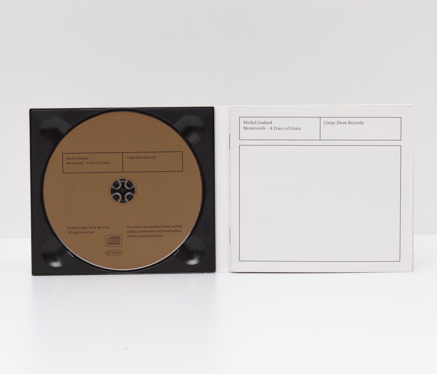 Digipack detail of Michel Godard's album "Monteverdi - a trace of grace"