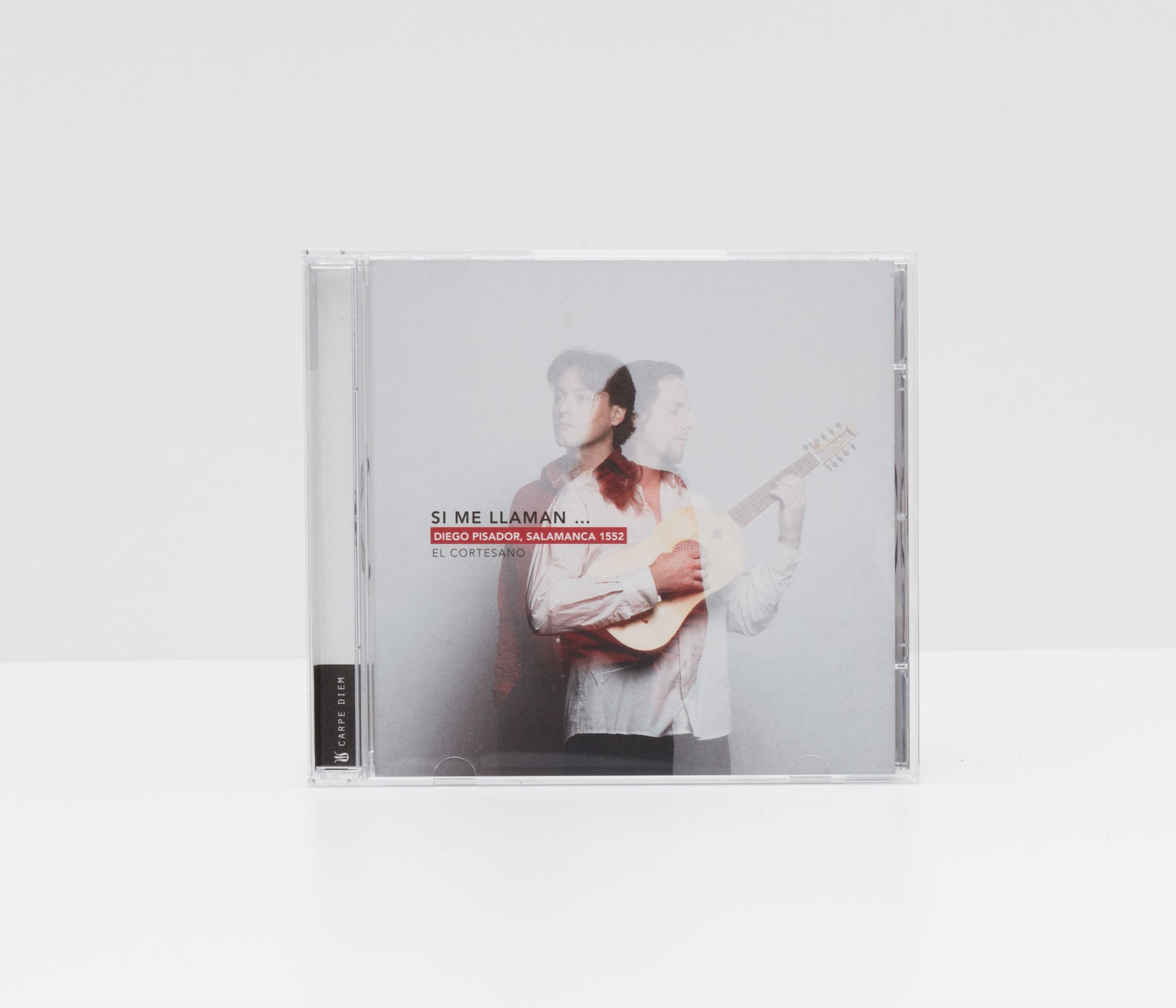 Jewelcase cover of "Si me llaman ..." by El Cortesano, Ariel Abramovich and Jose Hernandez-Pastor, showing a portrait of the two artists