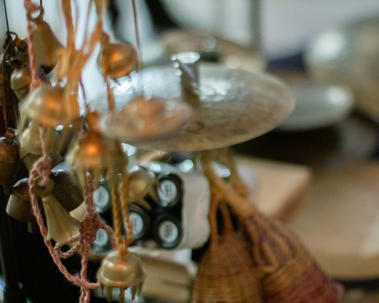 Percussion instruments at the recording sessions of the album "En El Amor" by Natasa Mirkovic in the former Synagogue of St. Pölten, Austria. 