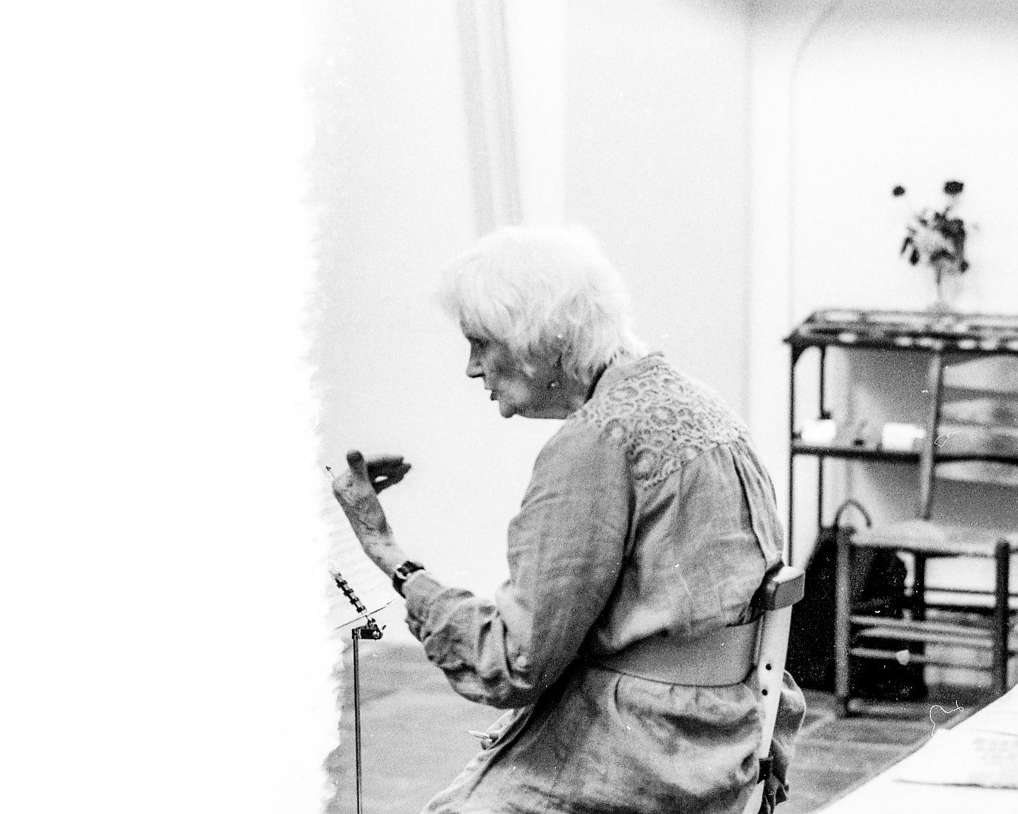 Rebecca Stewart at the recording sessions for the album "Josquin Desprez: In memoria mea" with Ensemble Cantus Modalis and Seconda Prat!ca. 