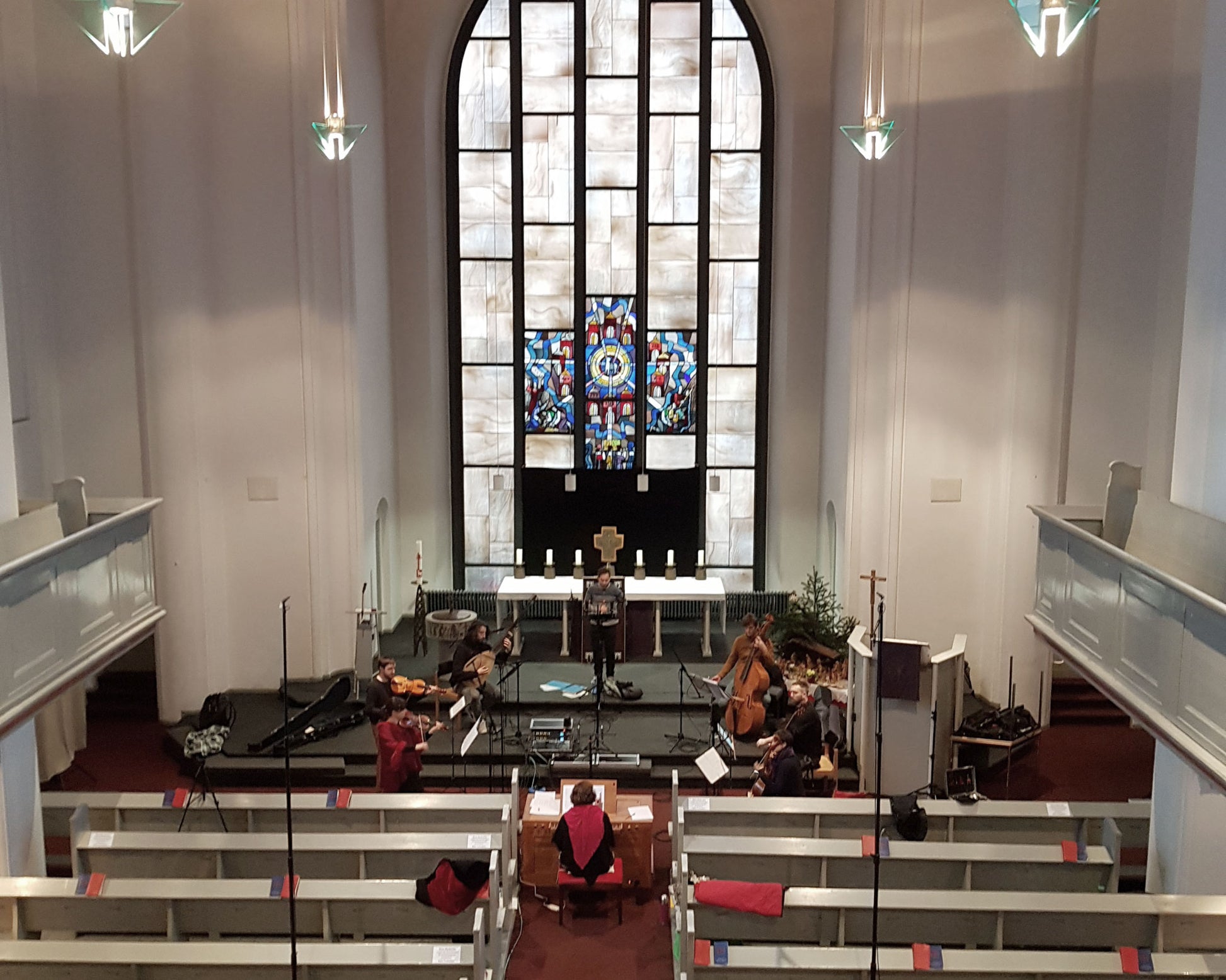 Recording sessions with Richard Resch for his album "Wenn ich nur Dich hab" in the Jesus-Christus-Kirche Berlin