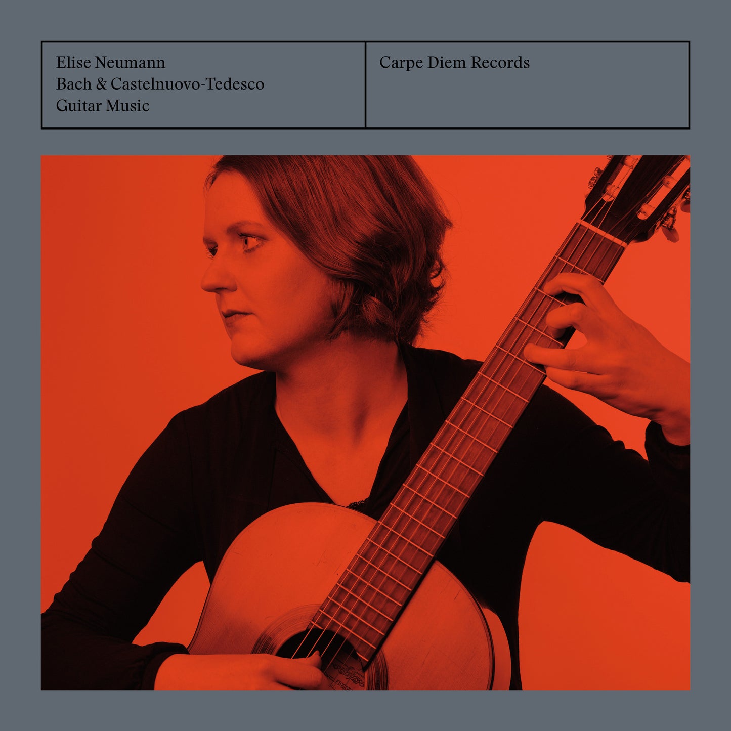 album cover of Bach & Castelnuovo-Tedesco: Guitar Music by Elise Neumann