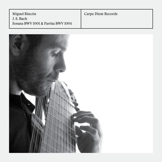 album cover of J.S. Bach BWV 1001 & 1004 by Miguel Rincn (baroque lute)