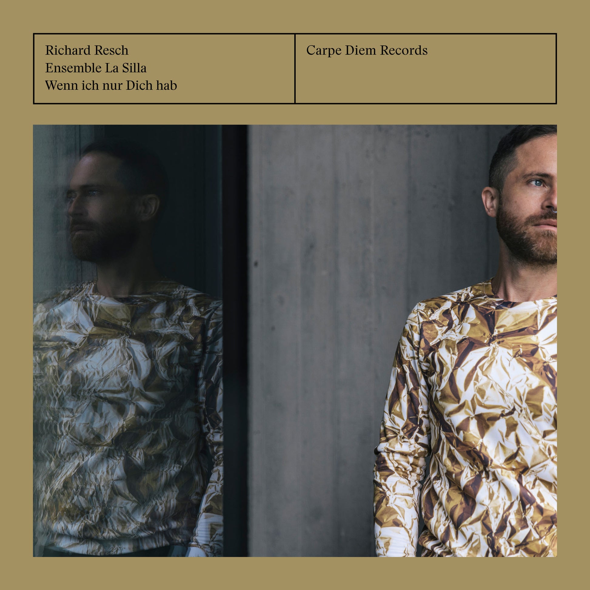 Cover of the album "Wenn ich nur Dich hab" by Richard Resch and ensemble La Silla, featuring a photograph of Richard Resch in a colorful shirt