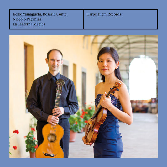 album cover of La Lanterna Magica by Keiko Yamaguchi (violin) and Rosario Conte (guitar)