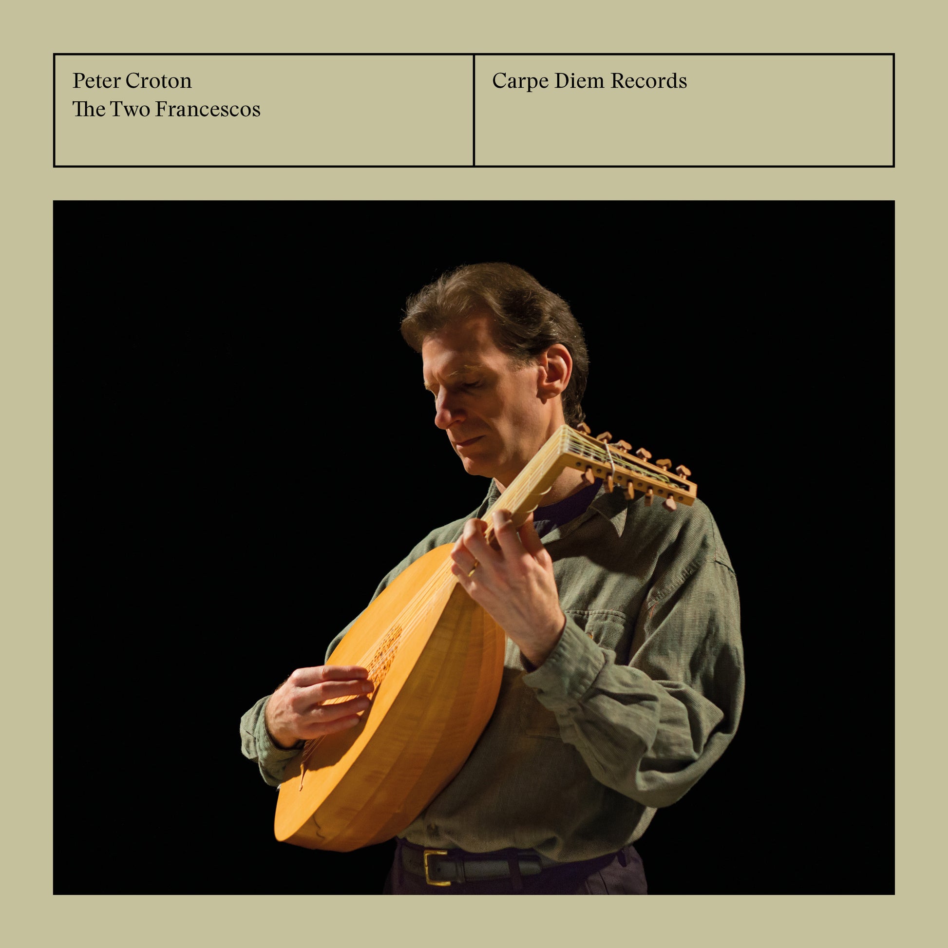 album cover of The Two Francescos by Peter Croton (renaissance lute)